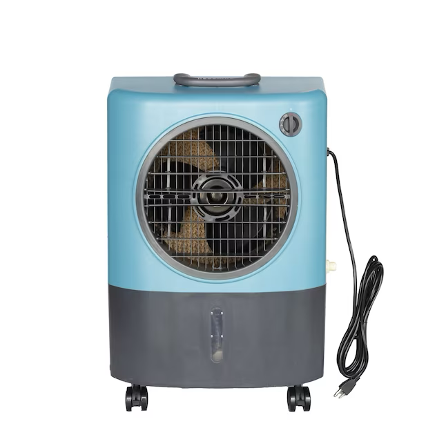 Hessaire 1300-CFM 3-Speed Indoor/Outdoor Portable Evaporative Cooler for 500-sq ft (Motor Included)
