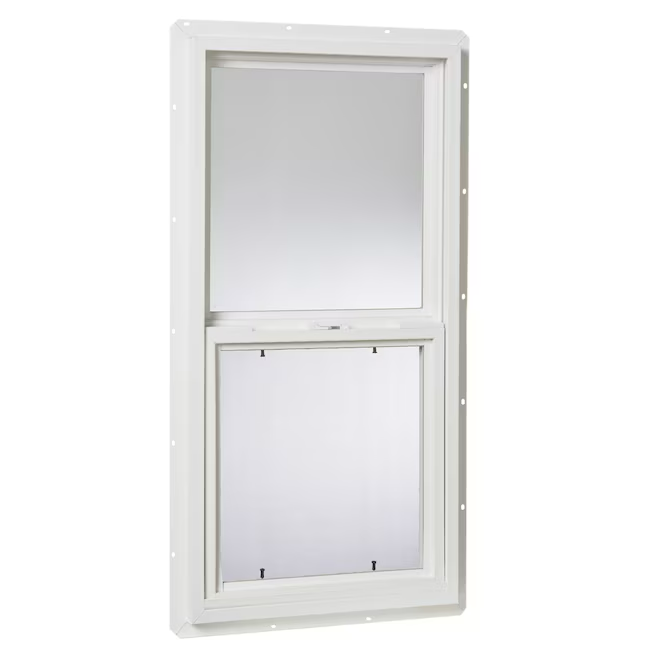 Project Source 20000S Series New Construction White Vinyl Single-glazed Single Hung Window Half Screen Included