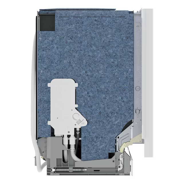Lavavajillas integrado inteligente de 24 pulgadas con control superior serie 500 de Bosch con tercer estante (blanco) ENERGY STAR, 44 dBA 