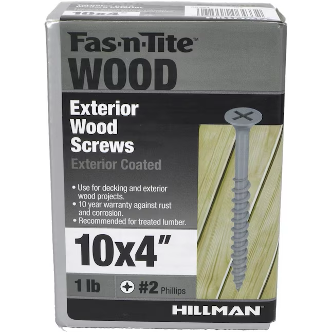 Fas-n-Tite #10 x 4-in Wood To Wood Deck Screws (43-Per Box)
