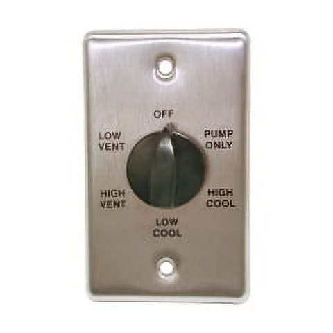 Dial Evaporative Cooler 2-Speed Cooler Switch (2 in. x 4 in.) - Metal