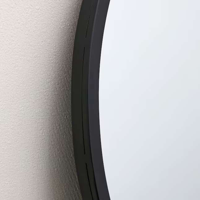 Origin 21 Espejo de pared con marco negro de 40 pulgadas de ancho x 30 pulgadas de alto