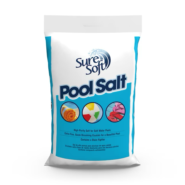 Bolsa SureSoft de 40 lb de sal de alta pureza para piscinas de agua salada 