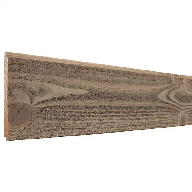 RELIABILT 5.375-in x 8-ft Brown Pine Shiplap Wall Plank (1-Pack, Covers 3.66-sq ft)