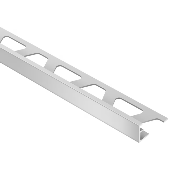 Schluter Systems Schiene 0.375-in W x 98.5-in L Satin Anodized Aluminum L-angle Tile Edge Trim