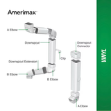 Amerimax Traditional Vinyl 120-in White Downspout