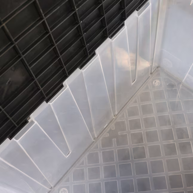 Project Source Bolsa mediana transparente resistente de 12 galones (48 cuartos) con tapa con bisagras