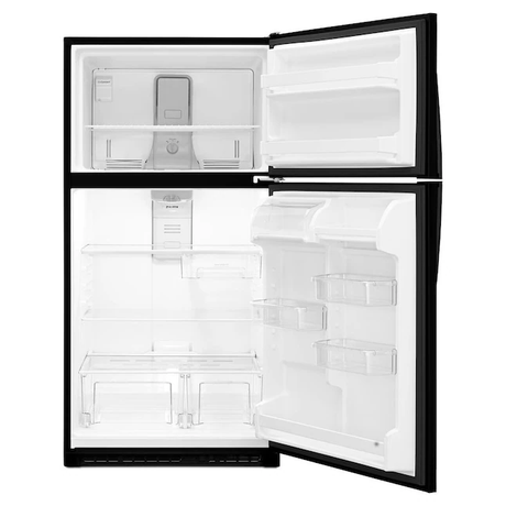 Whirlpool 20.5-cu ft Top-Freezer Refrigerator (Black)