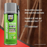 GREAT STUFF Pestblock 12-oz Smart Dispenser Indoor/Outdoor Spray Foam Insulation
