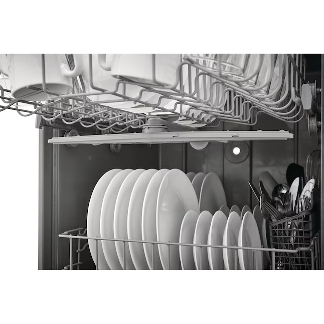 Frigidaire Front Control 24-in Built-In Dishwasher (White), 62-dBA