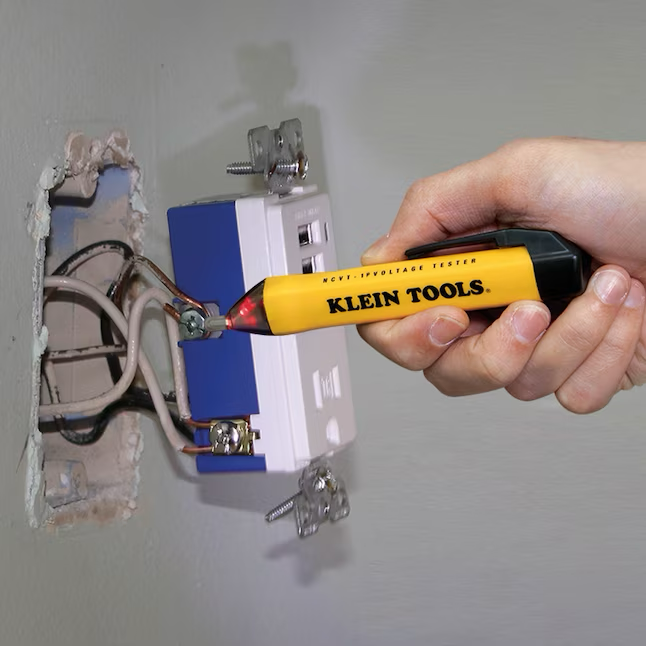 Kit de probador de voltaje sin contacto y sin pantalla Klein Tools, 1000 voltios
