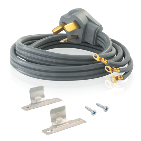 Cable para secadora Eastman de 10 pies, 3 clavijas y 30 amperios