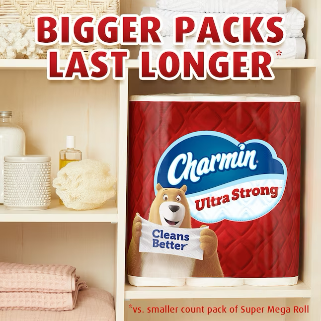 Charmin Ultra Strong Super Mega 8-Pack 2-ply Toilet Paper