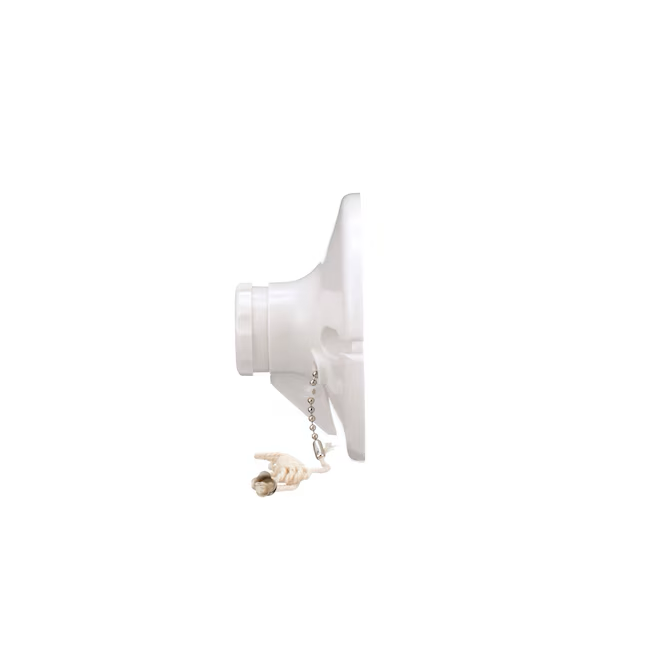 Eaton 3-Way 660-Watt Plastic Pull Chain Ceiling Socket, White