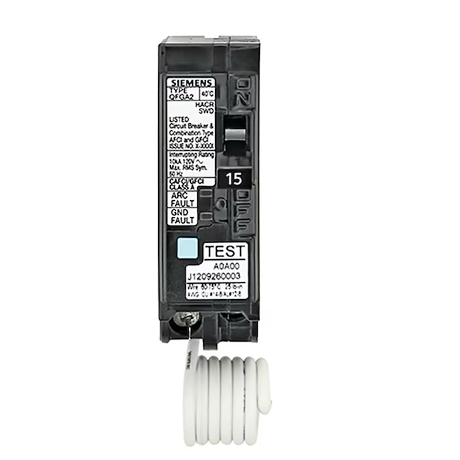 Siemens QFG 15-amp 1-Pole Dual Function Afci/Gfci Circuit Breaker ...