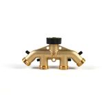 Project Source Brass 4-Way Restricted-Flow Water Shut-Off