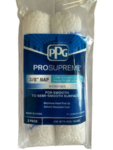 PPG® ProSupreme® Microfibra 3/8" Nap, 6" de largo Cubiertas para rodillos (paquete de 2)