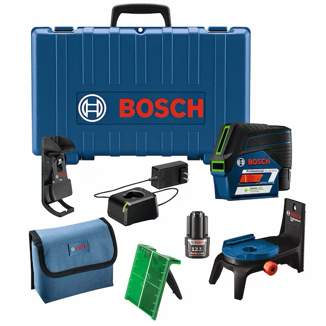 Bosch Green 165-ft Self-Leveling Indoor/Outdoor Cross-line Laser Level