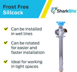 SharkBite Frost Free Sillcock 1/2-in x 3/4-in MHT 6-in