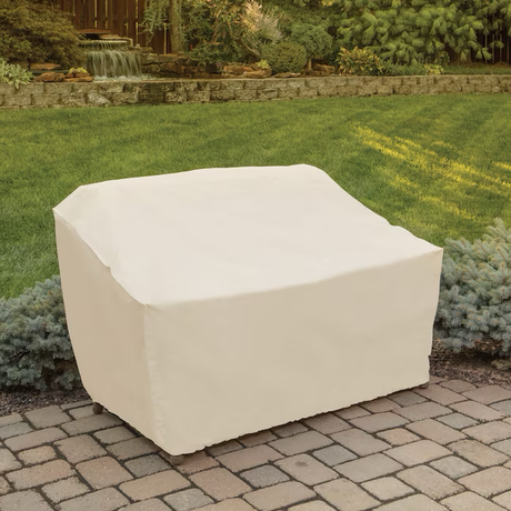 Style Selections Tan Polyester Loveseat Patio Furniture Cover