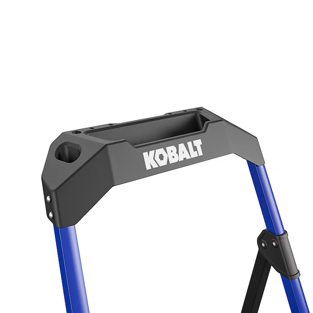Kobalt 2-Step 300-lb Capacity Black Steel Foldable Step Stool