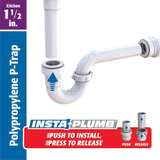 Keeney Insta-Plumb 1-1/2-in Plastic Push-to-connect P-trap