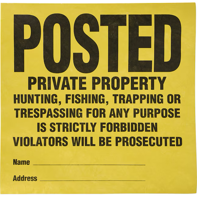Hillman 11-in x 11-in Paper Prohibited Sign (25-Pack) – Saber Sales