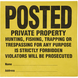 Hillman 11-in x 11-in Paper Prohibited Sign (25-Pack)