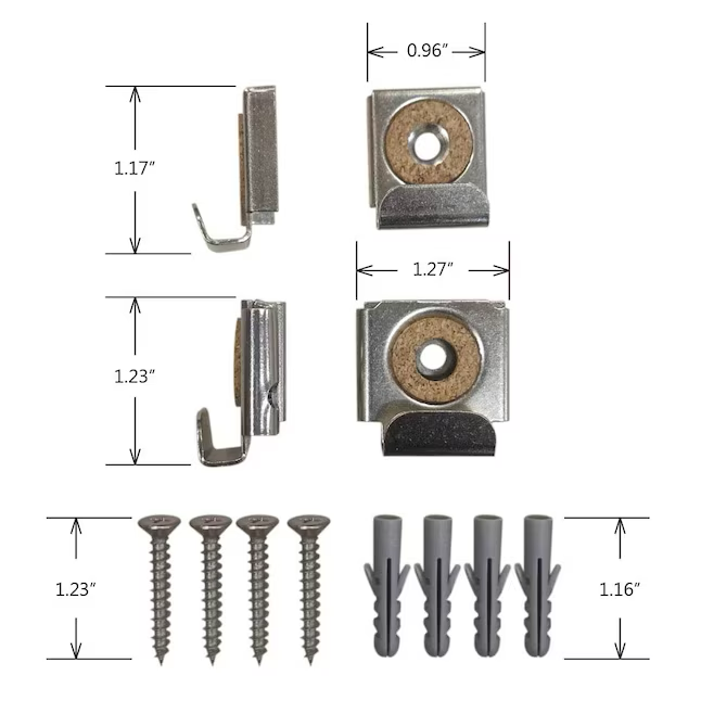 Project Source 2-Pack Metal Mirror Clip