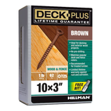 Deck Plus #10 x 3-in Wood To Wood Deck Screws (73-Per Box)