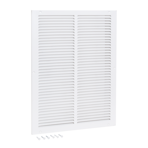 EZ-FLO 14 in. x 20 in. (Duct Size) Steel Return Air Grille White