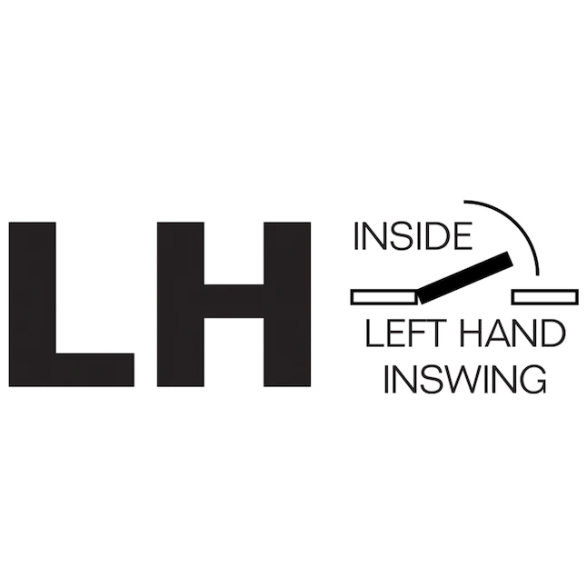 RELIABILT 28-in x 80-in Flush Hollow Core Primed Hardboard Left Hand Inswing Single Prehung Interior Door
