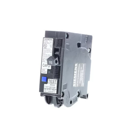 Siemens QAF 15-amp 1-Pole Combination Arc Fault Plug-on Neutral Circuit Breaker