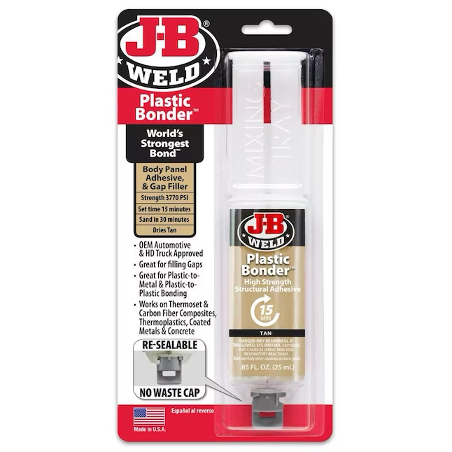 J-B WELD Plastic Bonder Brown Epoxy Adhesive