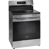 Frigidaire 30-in Glass Top 5 Burners 5.3-cu ft Self-Cleaning Air Fry Freestanding Electric Range (Stainless Steel)