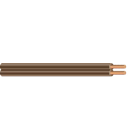 Cable de lámpara trenzado marrón 18/2 de 25 pies Southwire 