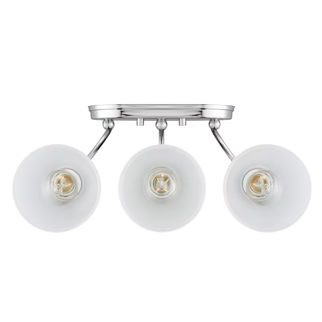 Project Source Wynfield 18.86-in 3-Light Chrome Traditional Vanity Light Bar