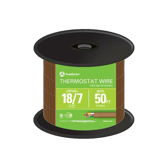 Cable de termostato sólido 18/7 de 50 pies Southwire (por rollo)