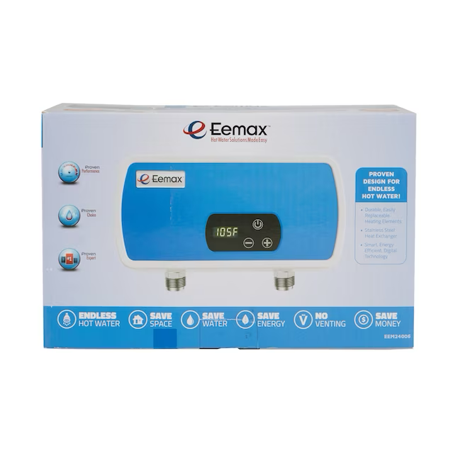 Eemax thermostatischer POU, 240 Volt, 6,5 kW, 1,6 GPM, Durchlauferhitzer ohne Durchlauferhitzer 
