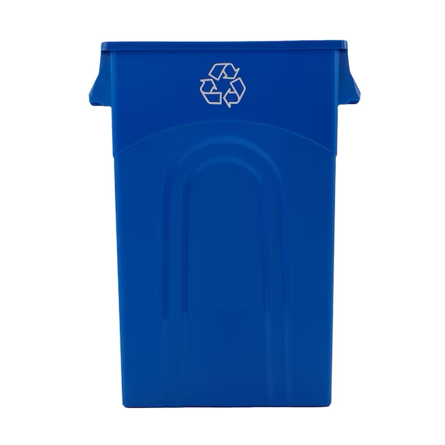 Project Source 23-Gallons Blue Indoor Recycling Bin