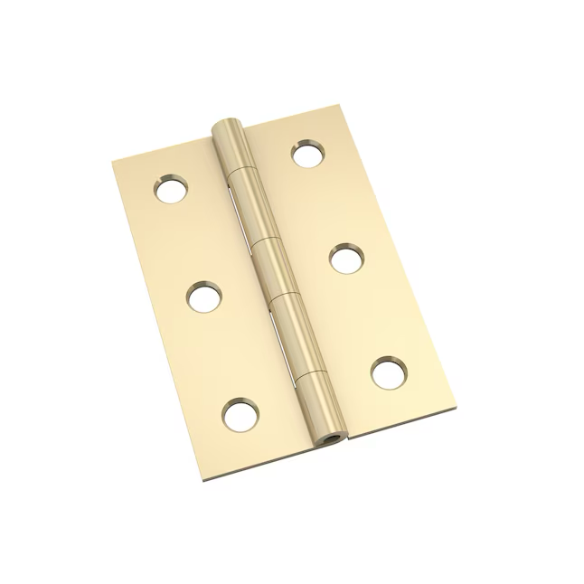 RELIABILT 2-in H Gold Mortise Interior Door Hinge (2-Pack)