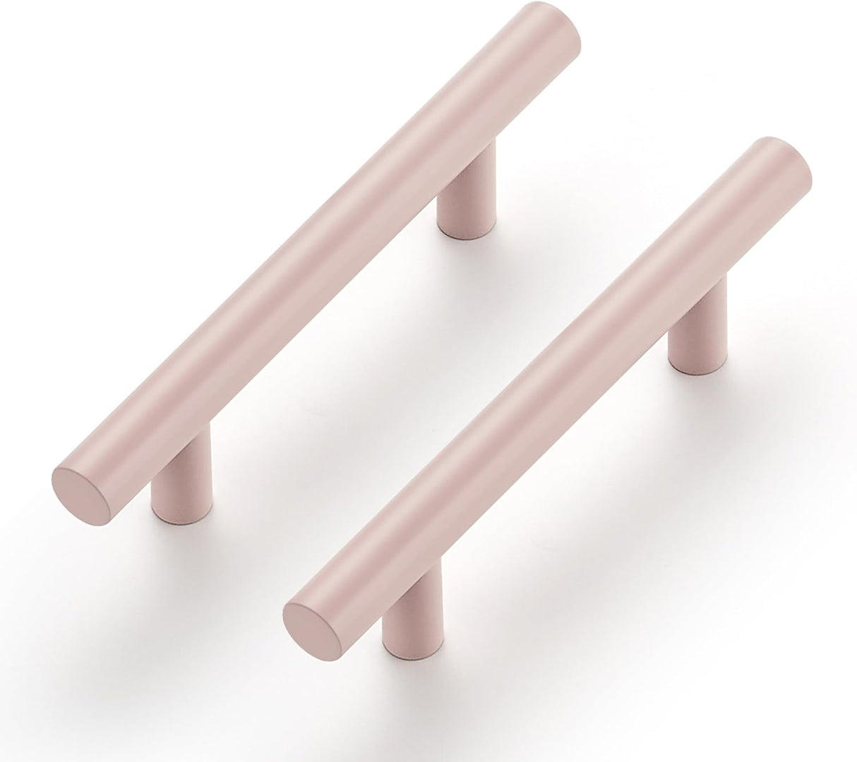SABRE SELECT 5 pulgadas de largo con tiradores centrales de gabinete de 3 pulgadas (paquete de 5, rosa)