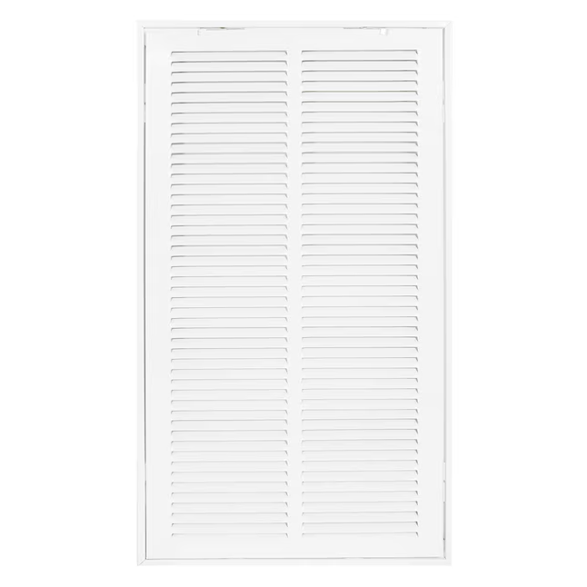 EZ-FLO 12 in. x 24 in. (Duct Size) Steel Return Air Filter Grille White