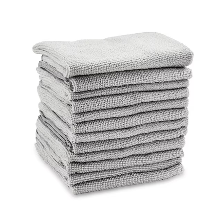 Libman Microfiber Cleaning Cloths, Gray, 12 Pack, 12-inx6-in, Durable, Absorbent, Reusable, Machine Washable