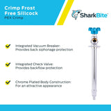 SharkBite 1/2 in. x 3/4 in. MHT Brass Crimp Frost Free Sillcock (8 in. Length)