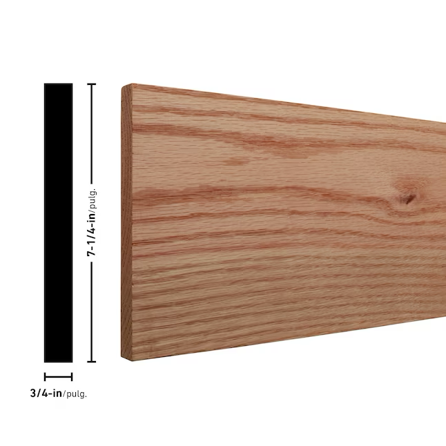 RELIABILT 1-in x 8-in x 6-ft Unfinished Red Oak Board