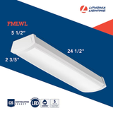 Lithonia Lighting 2-ft 1200-Lumen Cool White LED Wraparound Light