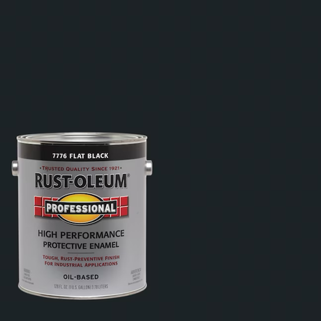 Rust-Oleum Professional Flat Black Interior/Exterior Oil-based Industrial Enamel Paint (1-Gallon)
