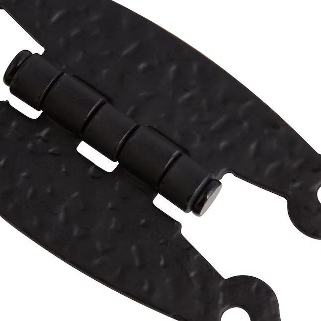 RELIABILT 180-Degree Flush Surface Matte Black Cabinet Hinge, 1 Pair (2-Pieces)
