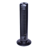 Utilitech Ventilador de torre oscilante de color negro/inyección de plástico para interiores de 28 pulgadas y 3 velocidades